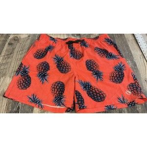 Ocean Current Mens Swim Trunks Size XXL Orange Hawaii Pineapples